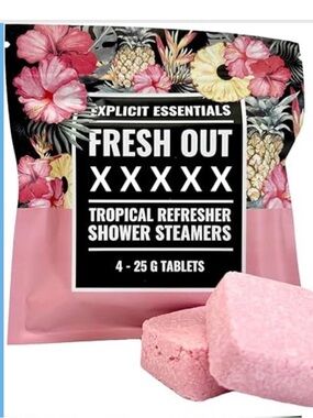 Funny Explicit Shower Steamers - Fresh Outs of Fs (4 in each package) NWT